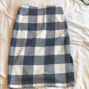 Banana Republic plaid skirt size 0